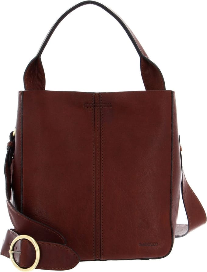 SADDLER Leren Handtas Schoudertas Elsa Mini Bag Midbrown Bruine