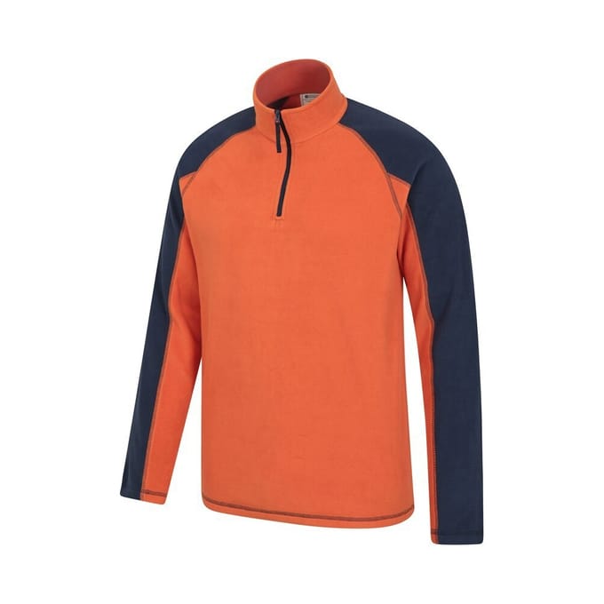 Mountain Warehouse Heren Ashbourne Fleece Top (Oranje)