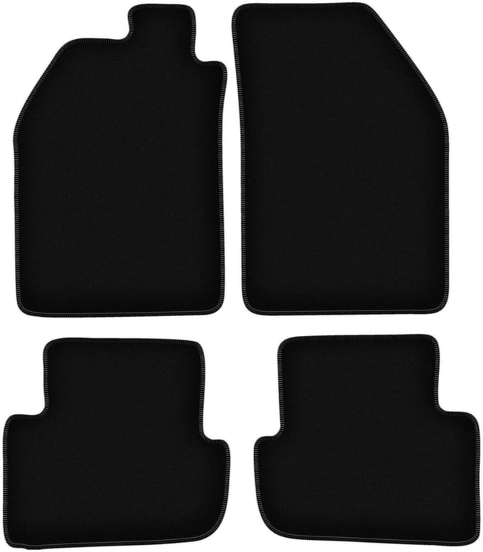 BASIC zwarte veloursmatten voor: Saab 9000 sedan (1984-1991)
