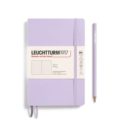 Leuchtturm1917 notitieboek, softcover, paperback (b6+), dotted, lila
