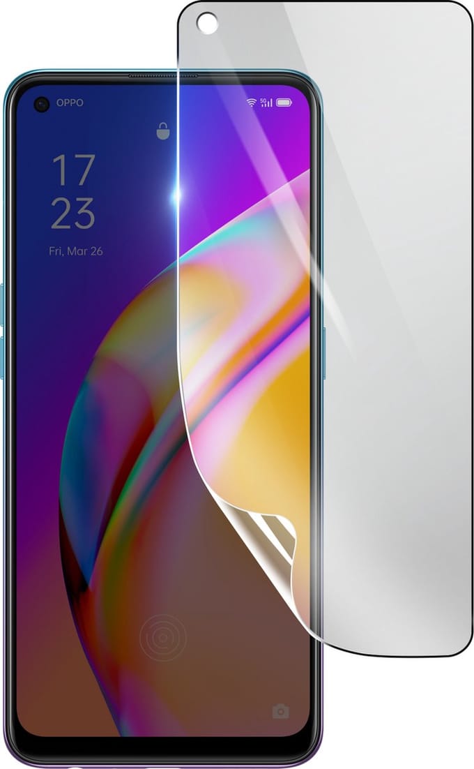 3mk, Geschikt voor Oppo A94 5G, Schokbestendige Hydrogel Screenprotector, Transparant