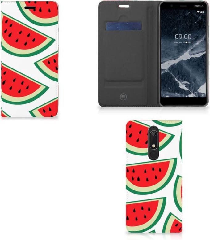 Nokia 5.1 (2018) Flip Style Cover Watermelons