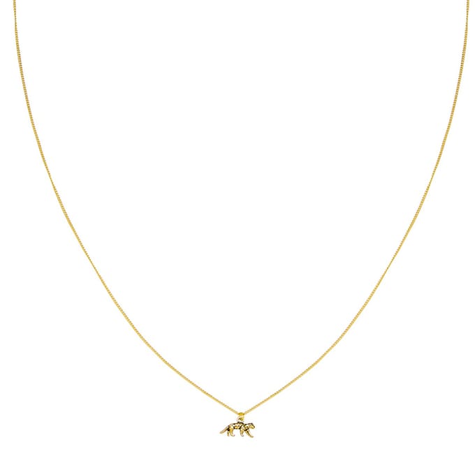 Ketting - Lucky Leopard - Gold Plated - Goudkleurig
