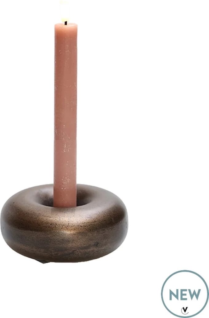 Kandelaar Batavo | bronze | Metaal | Ø13 x H3 cm