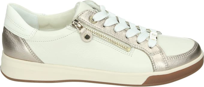 Ara - 1234432 - Lage sneakersDames sneakers - Kleur: Wit/beige - Maat: 38.5