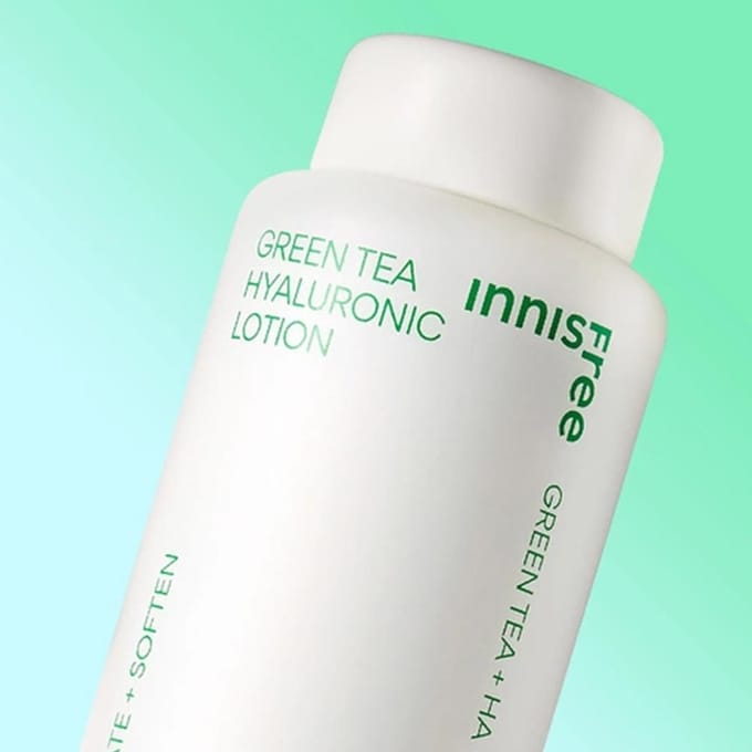 [INNISFREE] Green Tea Hyaluronic Skin Care Set (Include 4 items) 1pc + Sample Gifts white