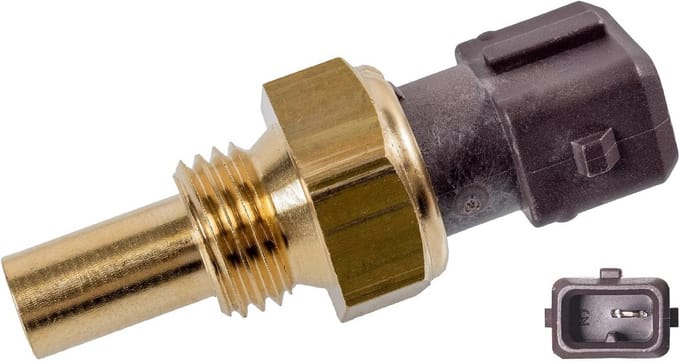 Koelvloeistof Sensor - Temperatuur Sensor - Motor Reparatie - Messing en Kunststof - M14 x 15 - Bruin
