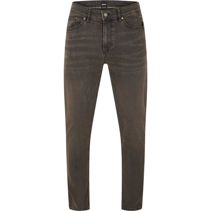 Boss Tabler herenjeans met 5 zakken, slim fit (Donkergrijs)