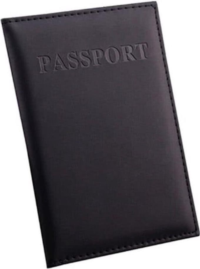 Zwarte Paspoort Protector - Beschermhoes - Paspoorthouder - Cover - Mapje