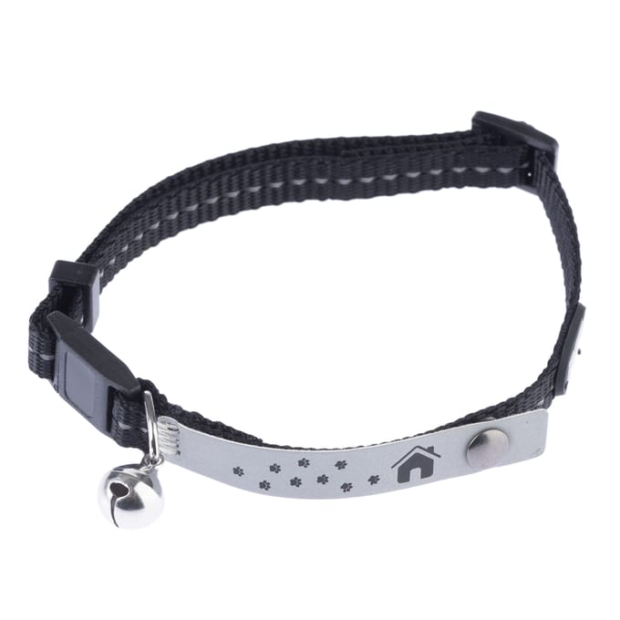 1x TIAKI Kattenhalsband Home Zwart