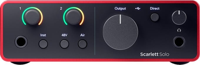 Focusrite Scarlett 4rd Gen Solo - USB-C Compacte audio interface, 1 mic in / 2 lijn uit