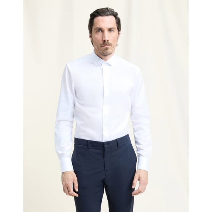 OLYMP Signature Overhemd, Tailored Fit, Signature Kent, Wit