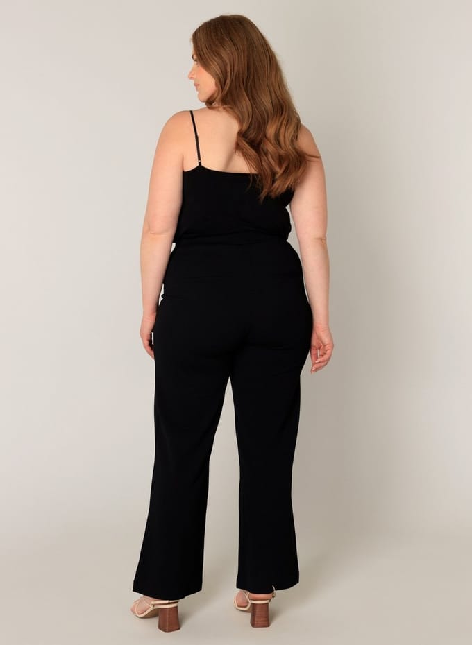 BASE LEVEL CURVY Arah Broek - Black - maat W1(48) / L32