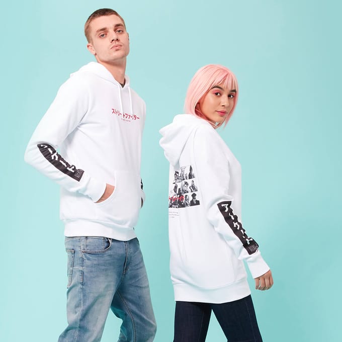 Street Fighter Arcade Line Up unisex hoodie - Wit - L - Wit