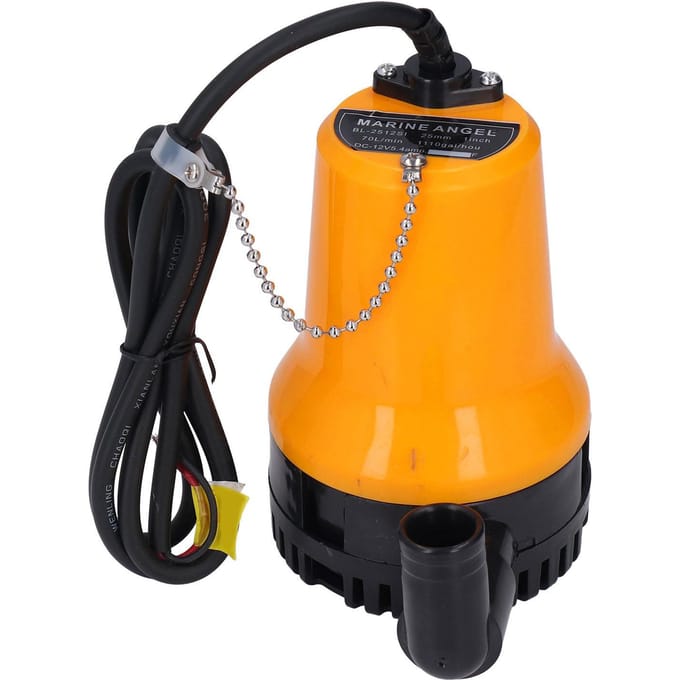 Dompelpomp Lenspomp Mini 70L min 5400rpm 45W 4m Opvoerhoogte DC 12V voor Aquarium Boot