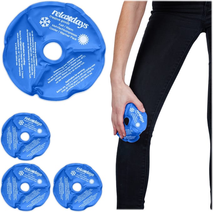 gelpacks knie - set van 4 - hot cold packs - herbruikbaar