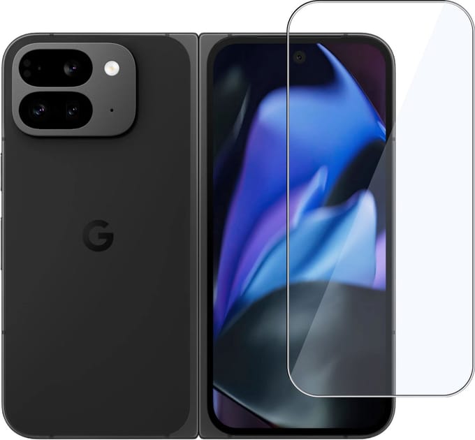 Screenprotector geschikt voor Google Pixel 9 Pro Fold Screenprotector – Gehard Glas - Proteqt+