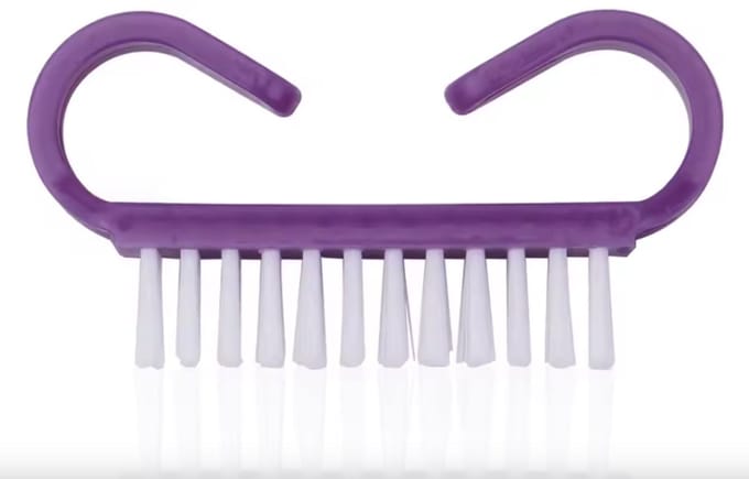 Nagelborstel - nagelborstel kunststof - Set van 3 - Solid - Paars
