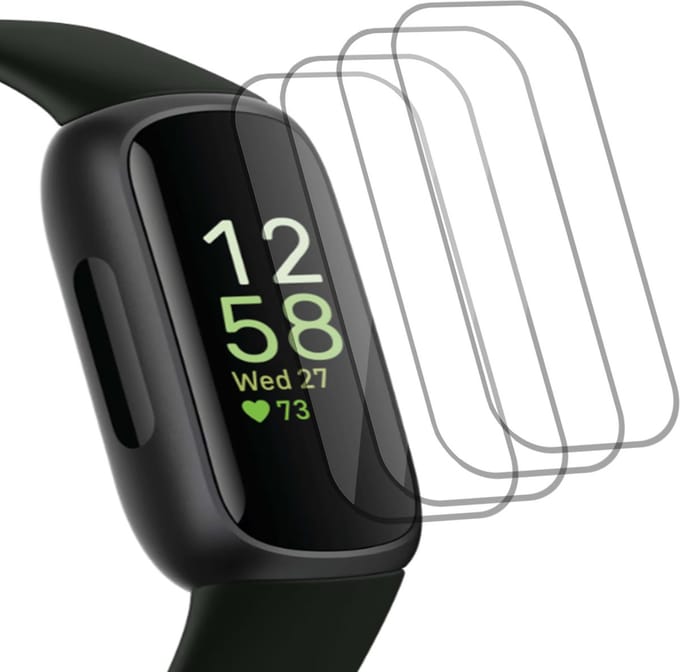 4x Geschikt voor Fitbit Inspire 2 Screenprotector - Folie Screen Protector Geschikt voor Fitbit Inspire 2