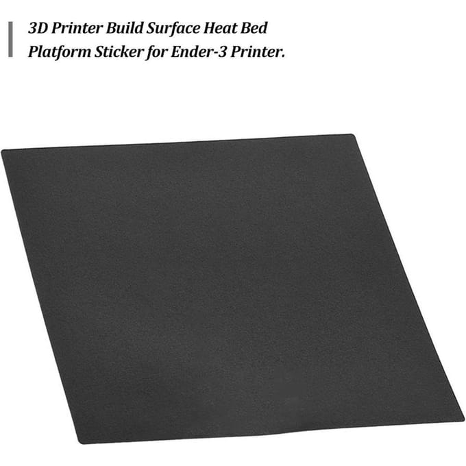 Autocollant de Plate-forme de Lit Chauffant de Surface d'Impression 9 Pouces * 9 Pouces pour Ender 3 noir