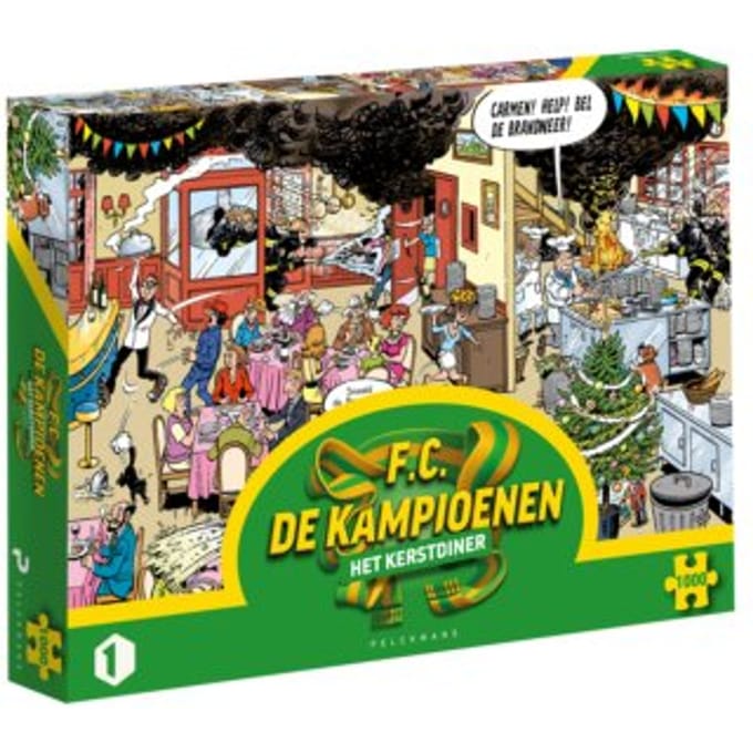 F.C. De Kampioenen Puzzel - Het Kerstdiner (1000 Stukjes)