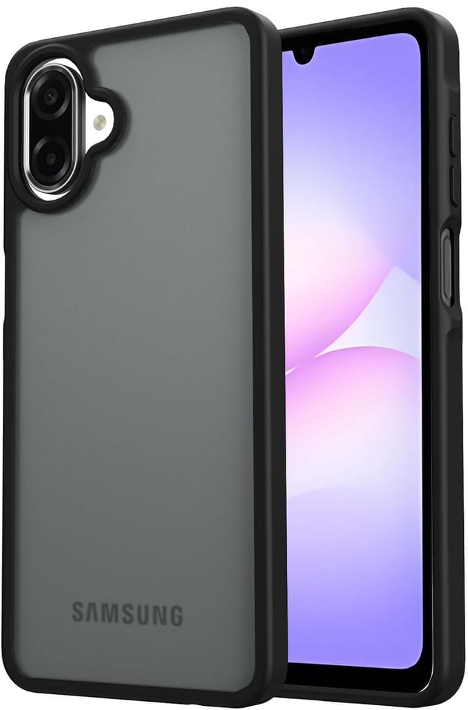 Hoesje Geschikt voor Samsung Galaxy A07 - Matte Back Cover - Zwart