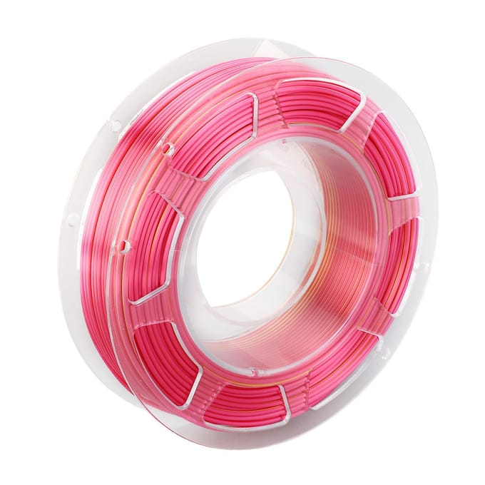 Filament PLA 1,75 mm, double couleur or rouge, coextrusion, consommable d'impression 3D, 200 g beige
