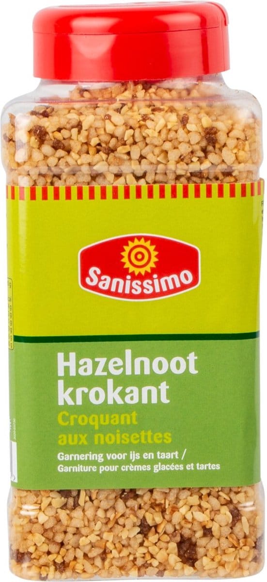 Sanissimo Hazelnoot Krokant Garnering Pot 600 Gram