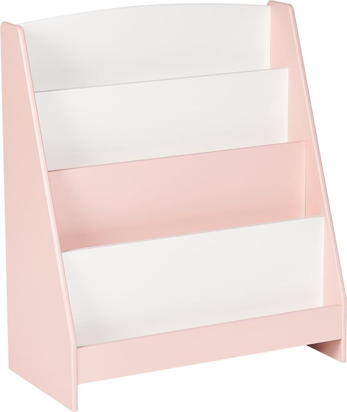LILOET - Boekenkast met 4 planken - Pastelroze - Hout