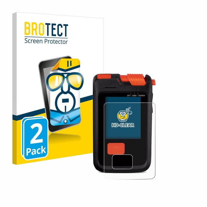 BROTECT - Screenprotector voor Mammut Barryvox S2 - Folie Beschermfolie transparant 2 Stuks