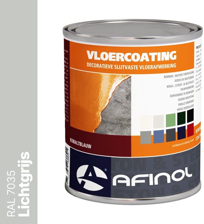 Afinol Vloercoating Lichtgrijs (RAL 7035) 750 ml