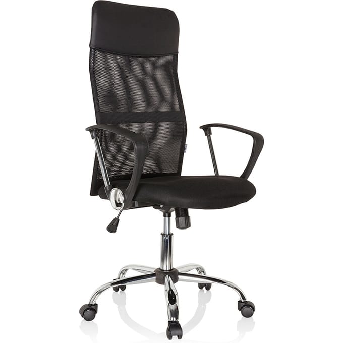 Bureaustoel PURE NET Netstof/PU, zwart hjh OFFICE