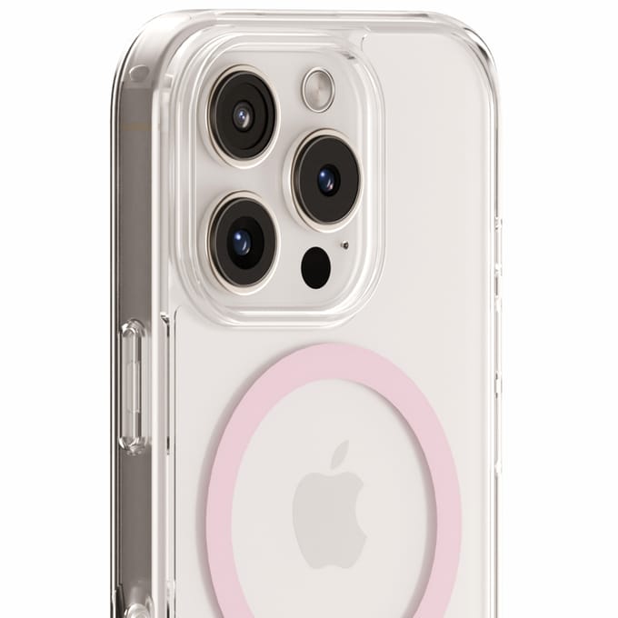 Phone Case Transparent Magsafe Compatible Pink / Transparent iPhone 16