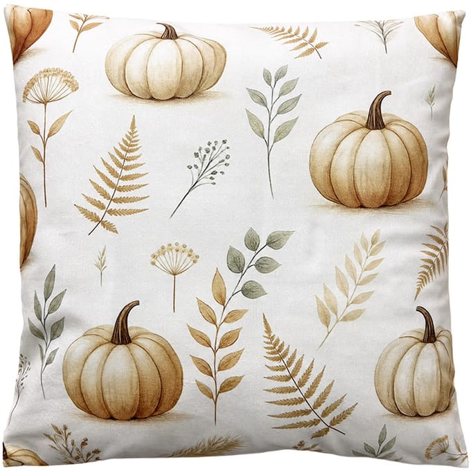 Clayre & Eef Sierkussen 45x45 cm Beige Polyester Pompoen