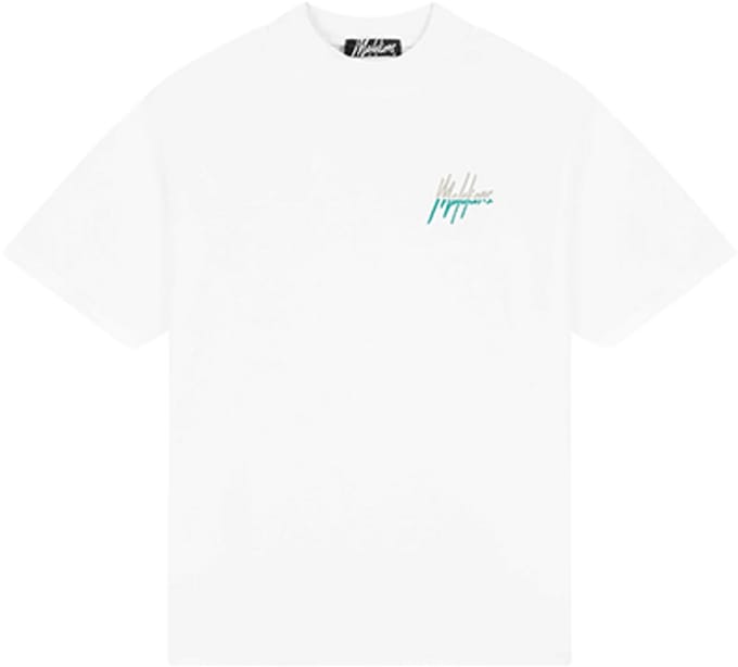 Malelions Men Oversized Split T-Shirt - white