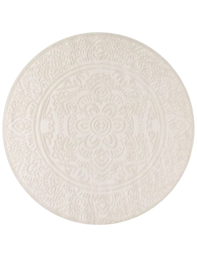 Binnen- en buitenkleed Cotara beige 200 cm rond