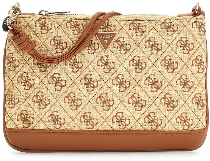 GUESS handtas accessoiretas Kirsten Flat Pouch Natural / Caramel bruine
