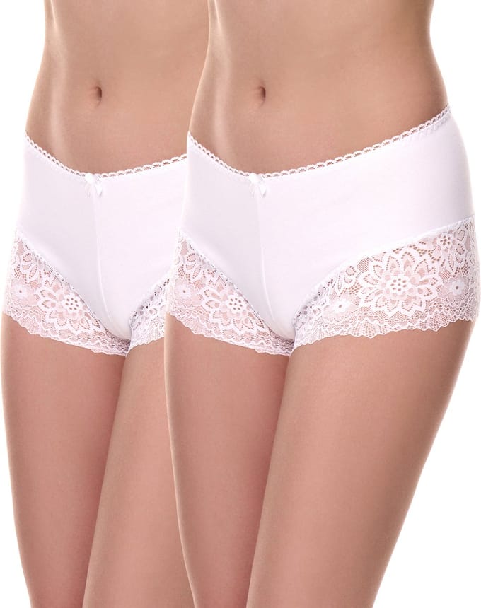 Merry Style Dames Boxershort Onderbroek - Katoen - Regular Taille - 2-Pack - MS-GAB-107-Boxer-2P