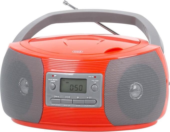 Trevi CMP 524 MP3 DIGITAAL 2.4W Grijs, Rood CD radio