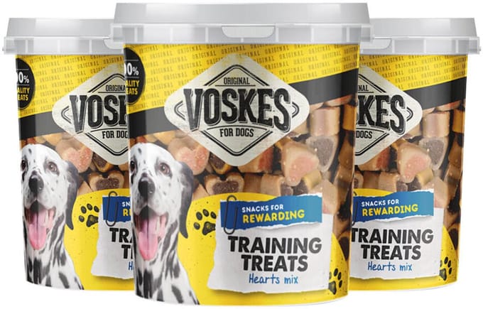 Voskes Hondensnack Training Mix Hart - 3 x 500 gr - Voordeelverpakking