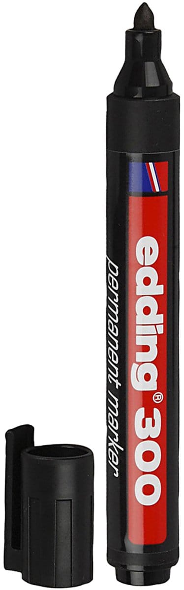 Edding 300 Marker, lijndikte 1,5-3 mm, zwart, 1 stuk