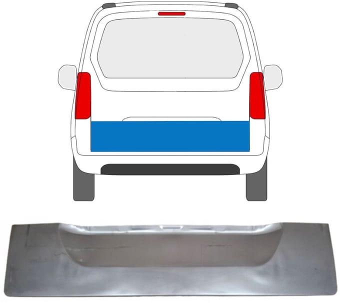 Reparatiepaneel achterklep voor Citroen Berlingo 2008-2018