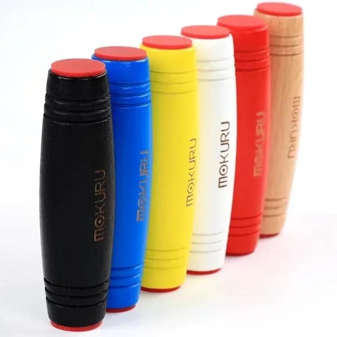 Stick Mokuru Fidget Speelgoed Bureau Kinesthetische Vaardigheden Speelgoed Decompressie Creatief Anti Stress Vinger black