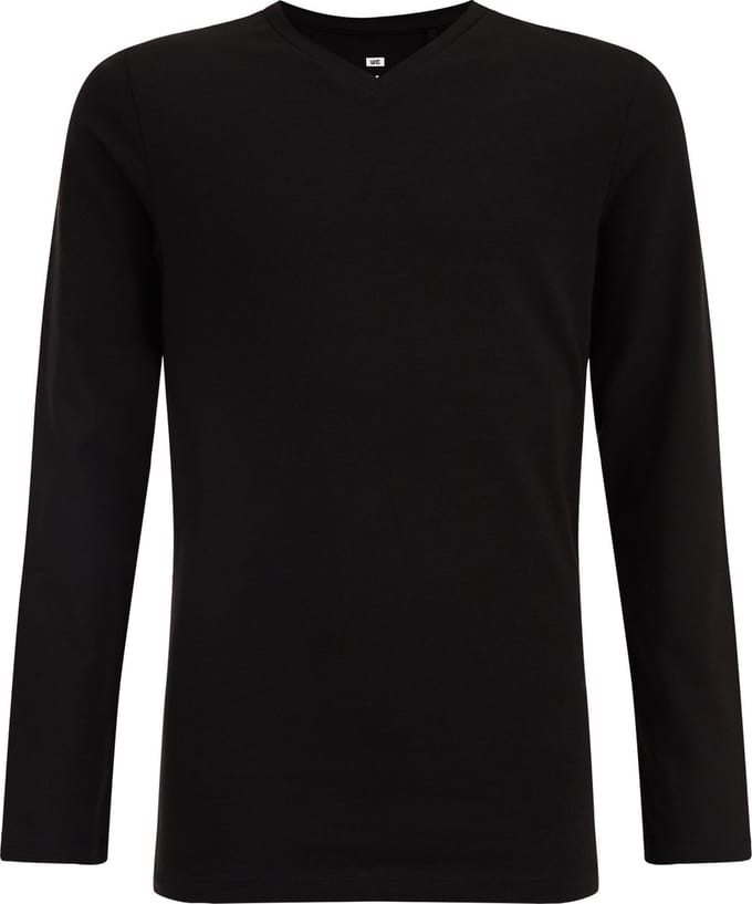 WE Fashion Jongens basic T-shirt met V-hals