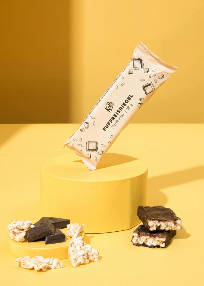 Gepofterijstreep met pure chocolade 18 g