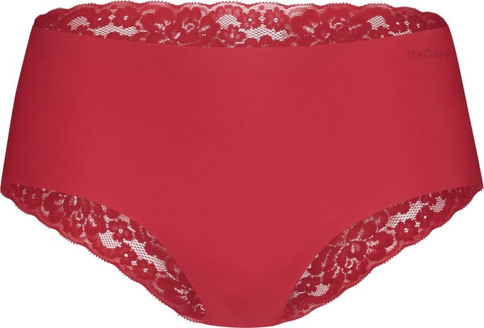 Ten Cate Secrets hipster met kant rood voor Dames | Maat L