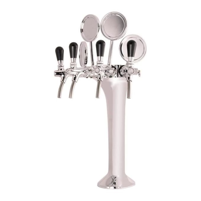 Tapzuil, chroom 4-voudig, elegant, "Topkwaliteit!"