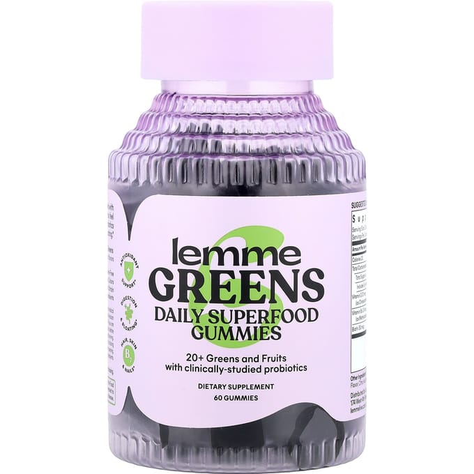 Lemme, Greens, Dagelijkse Superfood Gummies, Bessen & Groenten, 60 Gummies