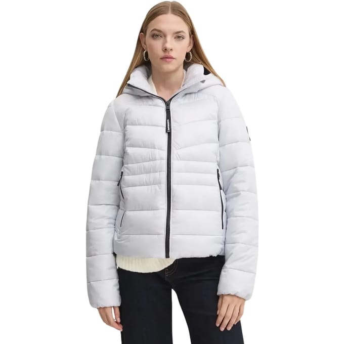 Superdry - Gewatteerde Fuji-jas met capuchon - Dames - Gewatteerde jassen
