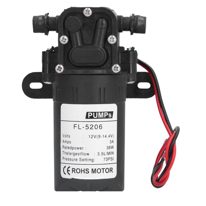 Rechte Buis Membraanpomp DC12V 36W 73PSI Landbouw Elektrische Spuit DC Waterpomp Accessoire